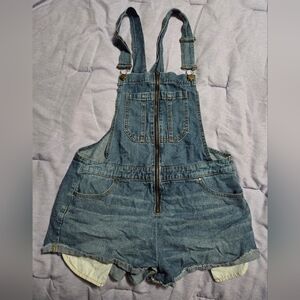 Bullhead Blue Denim Overalls